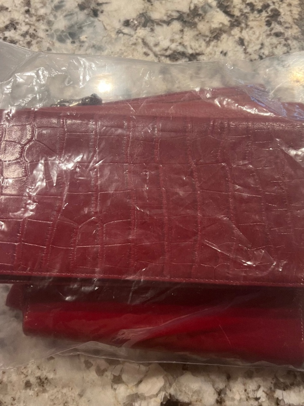 Lot of 4 Red Leather Bags/Wallets